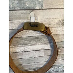 Men’s vintage chamber horse belt hand Finished Brown Size 30